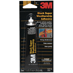 BLACK SUPER WEATHERSTRIP ADHESIV